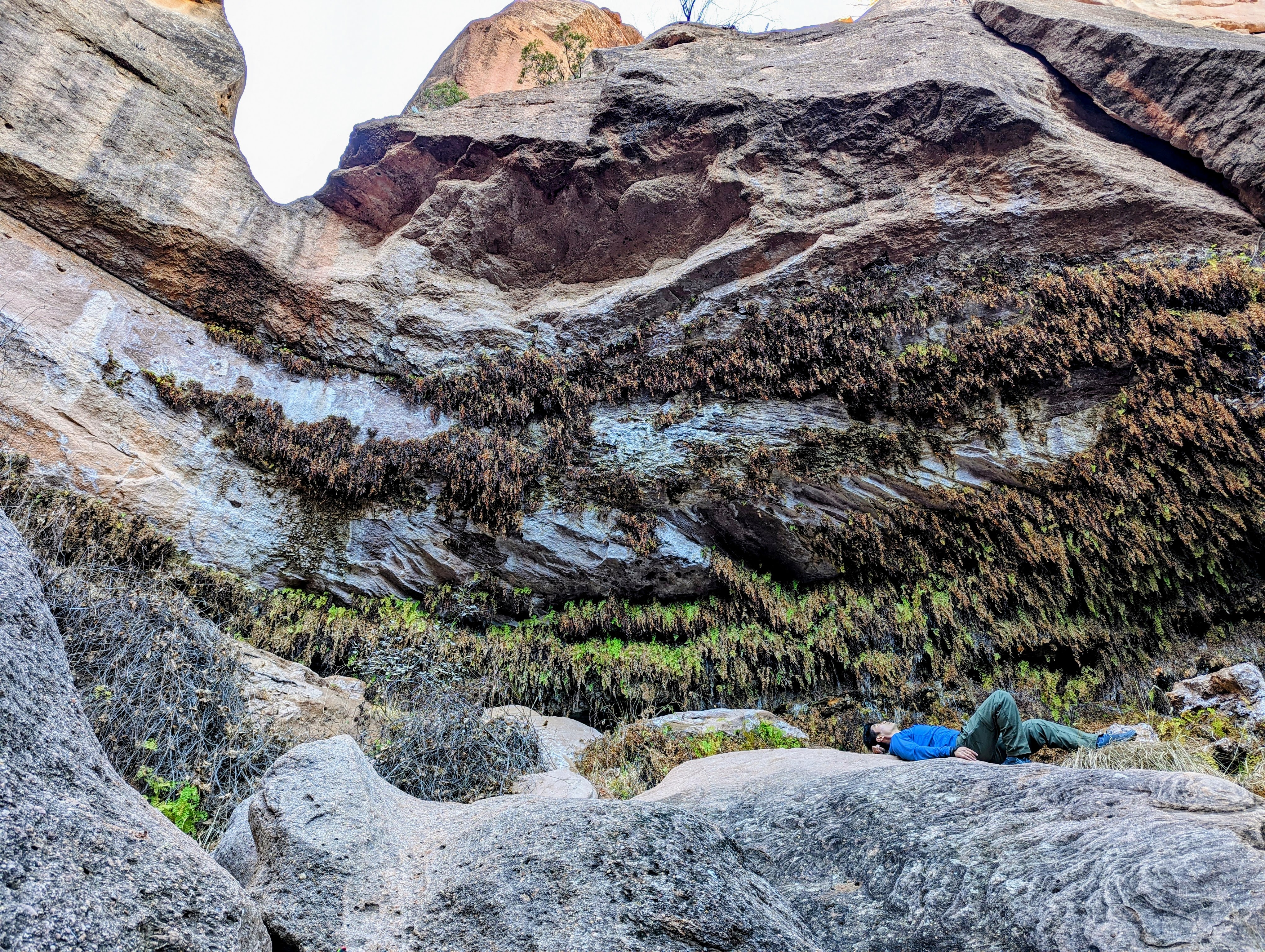 Topographic map spread on a rock