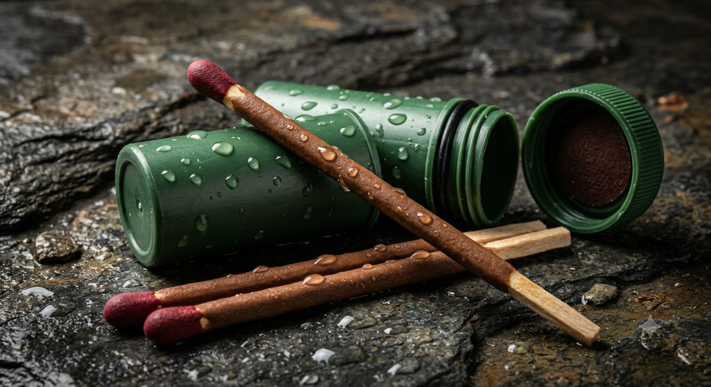 Waterproof matches and fire starter