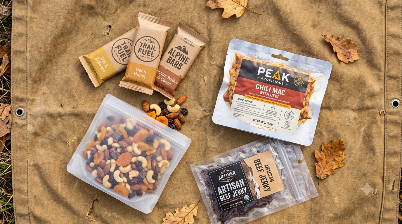 High-calorie trail food spread