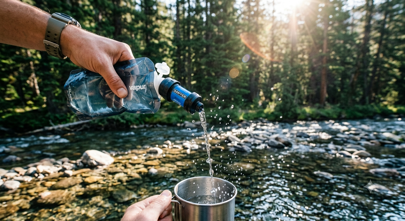 Sawyer filter and water bottles